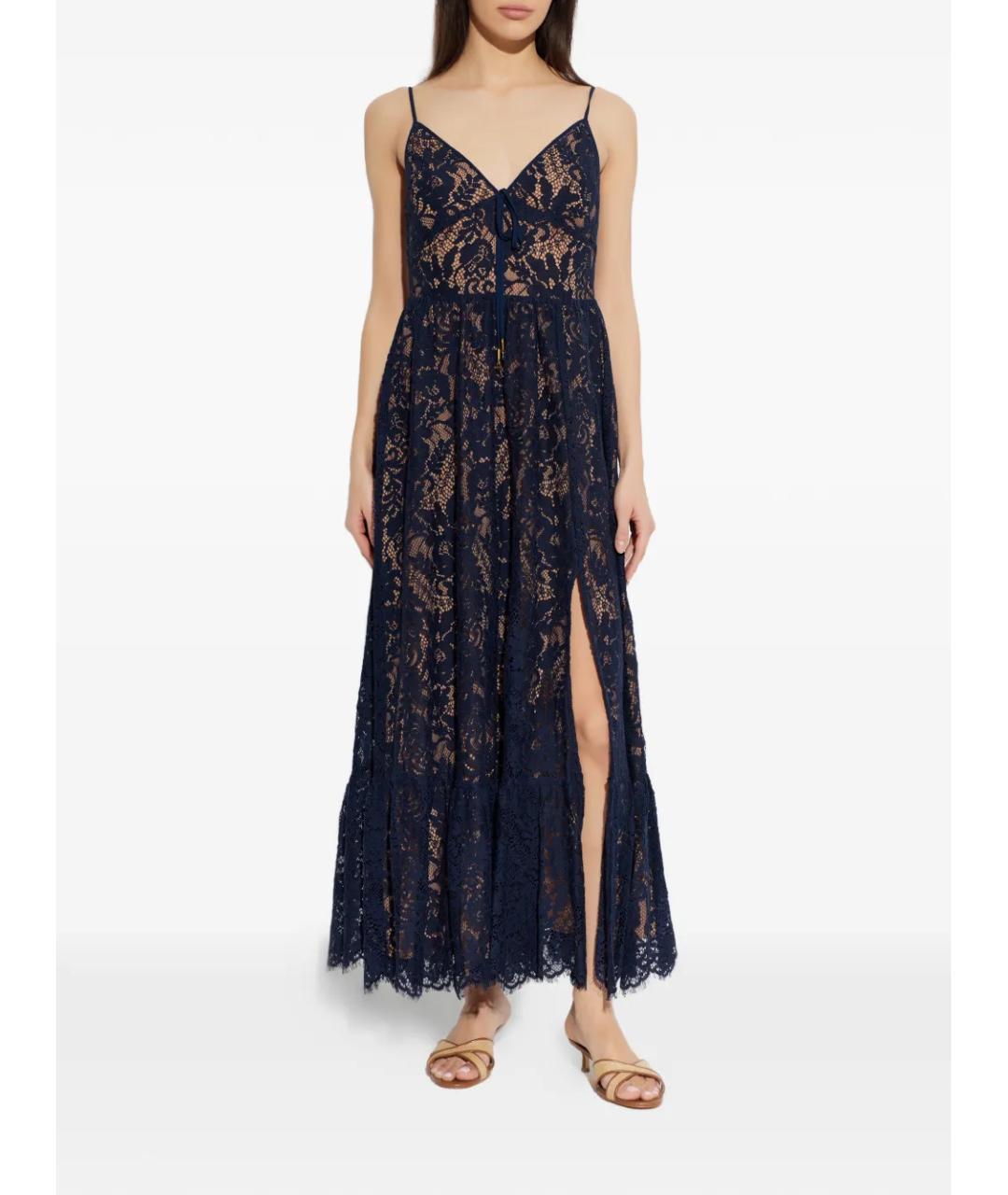 MICHAEL KORS Темно-синее полиамидовое вечернее платье, фото 4