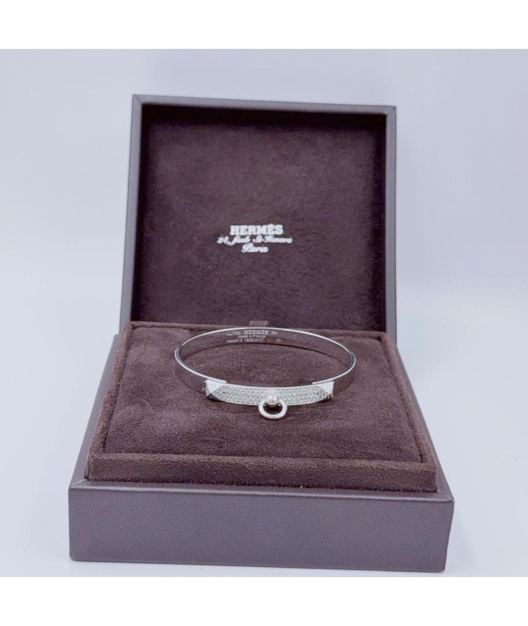 HERMES Белый браслет из белого золота, фото 8