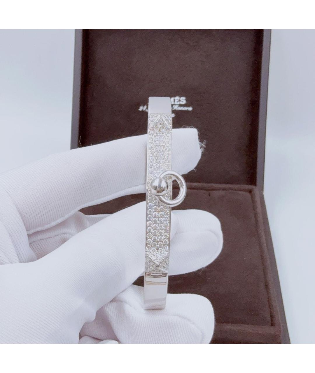 HERMES Белый браслет из белого золота, фото 3