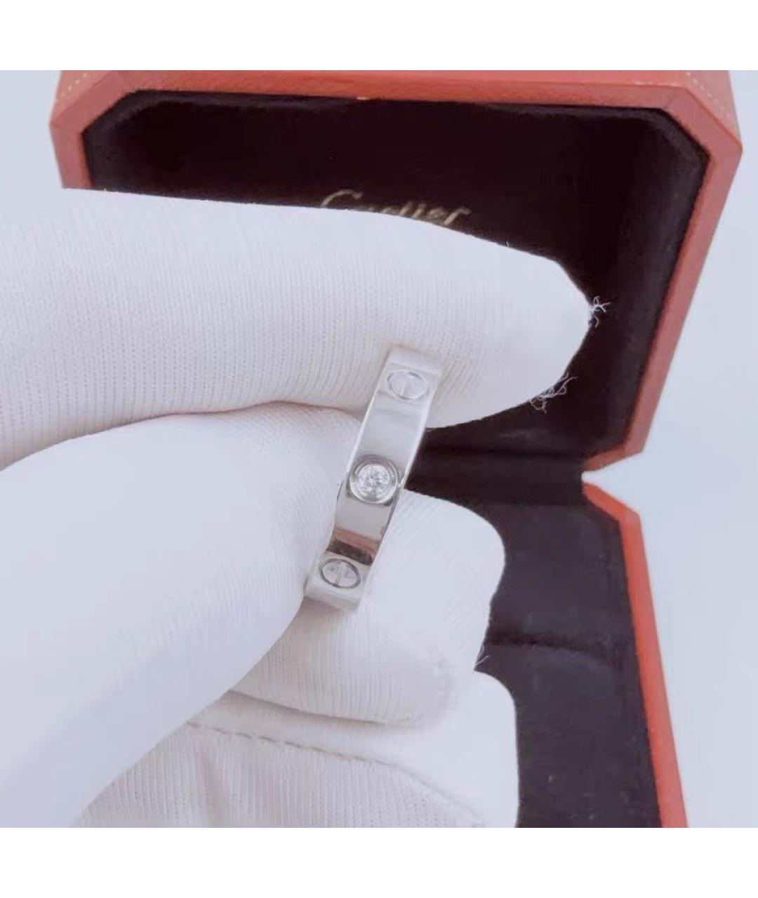CARTIER Белое кольцо из белого золота, фото 4