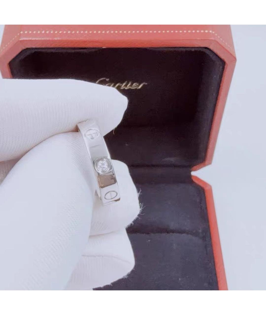 CARTIER Белое кольцо из белого золота, фото 5