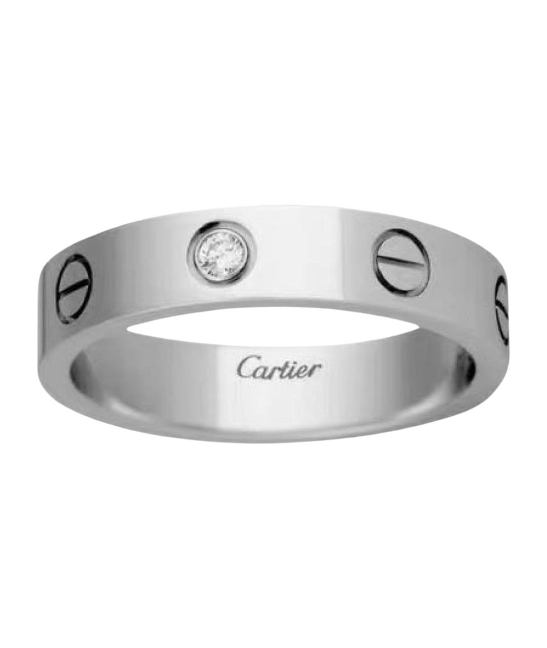 CARTIER Белое кольцо из белого золота, фото 1