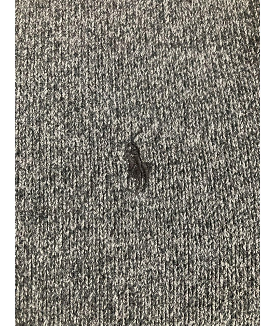 POLO RALPH LAUREN Серый хлопковый джемпер / свитер, фото 4