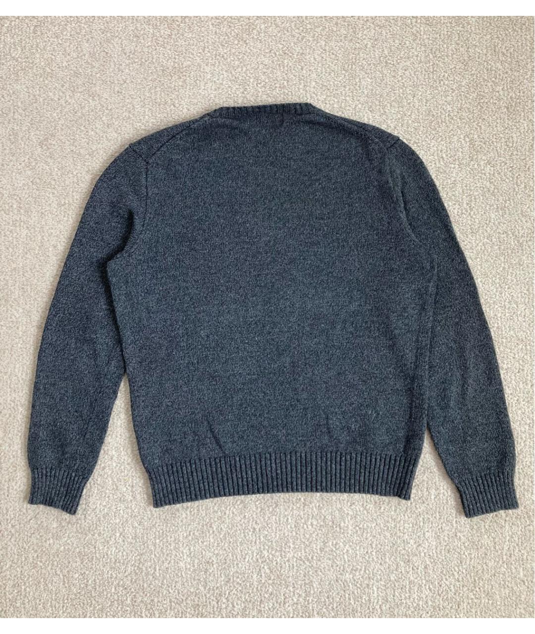 POLO RALPH LAUREN Серый хлопковый джемпер / свитер, фото 2