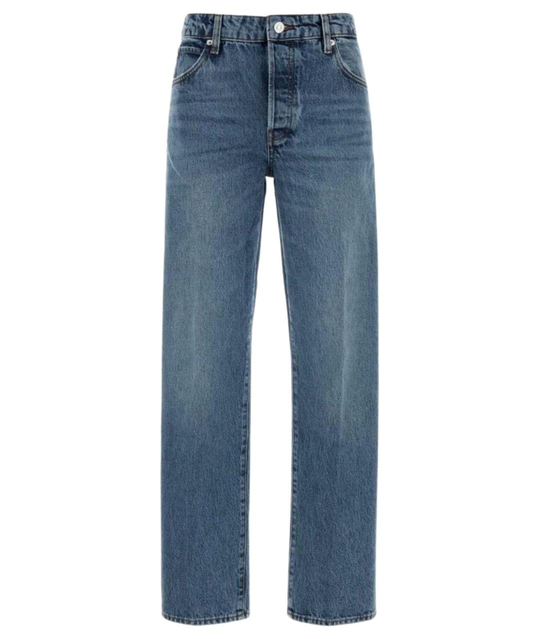 FRAME Голубые хлопковые прямые джинсы, фото 1