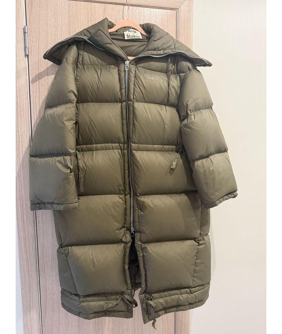 ACNE STUDIOS Хаки синтетический пуховик, фото 5