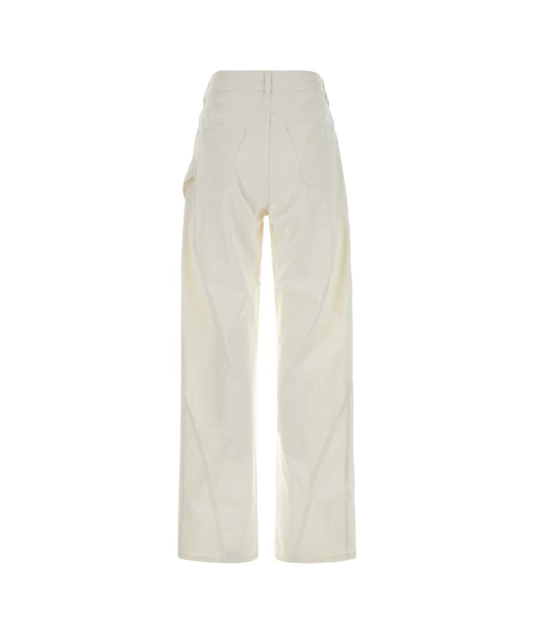 J.W.ANDERSON Белые хлопковые прямые джинсы, фото 2