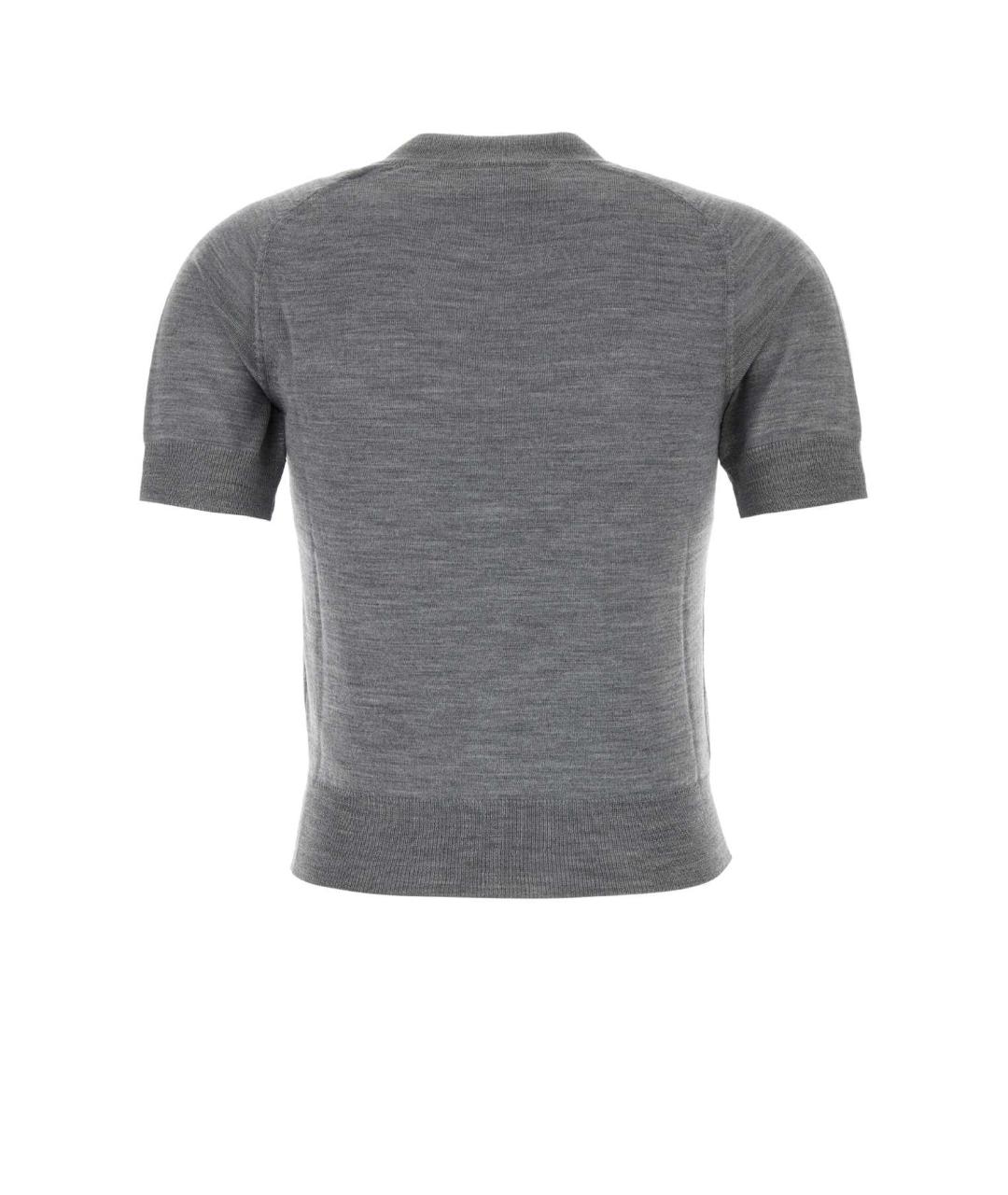 Ami Paris Серый шерстяной кардиган, фото 2