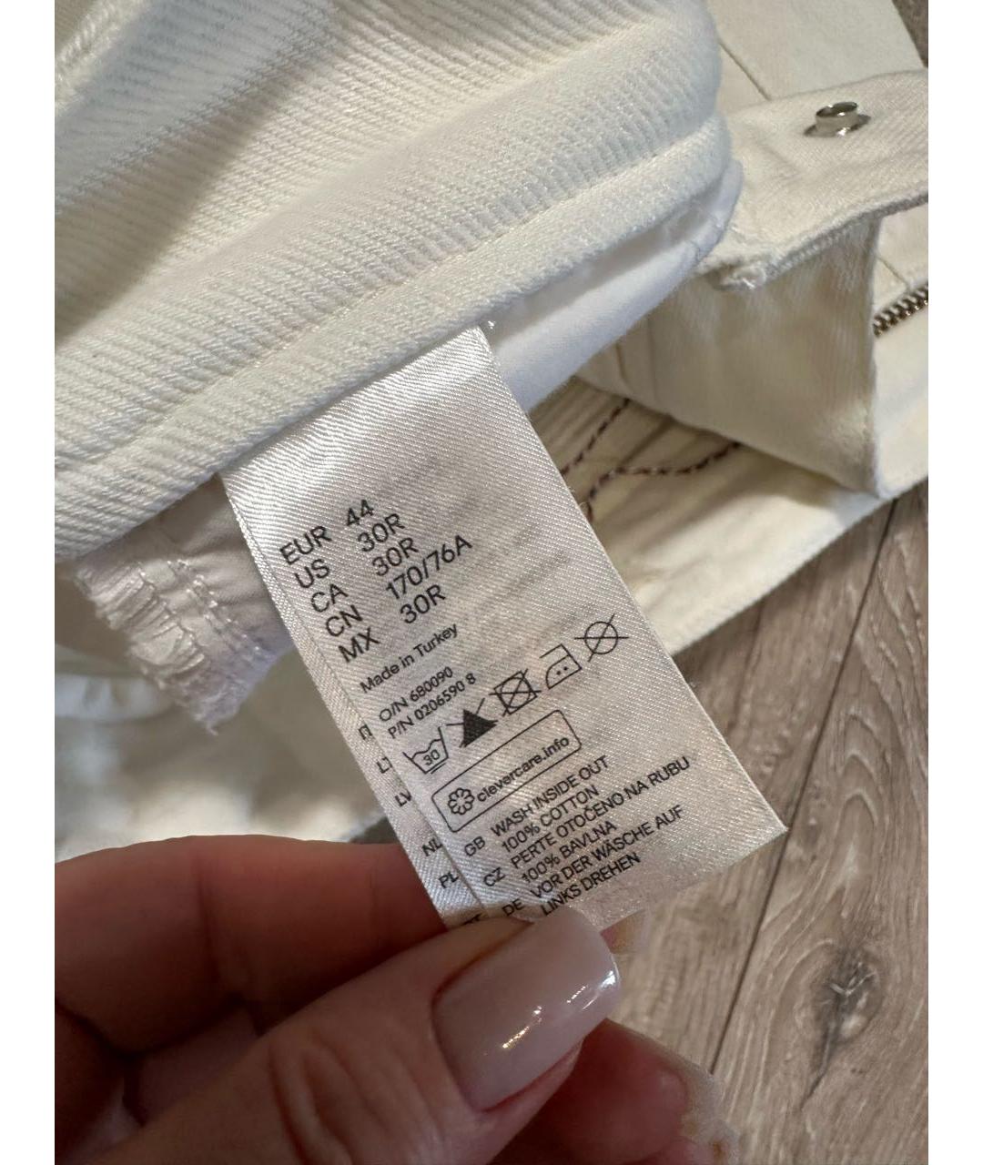 ISABEL MARANT Белые хлопковые джинсы, фото 5