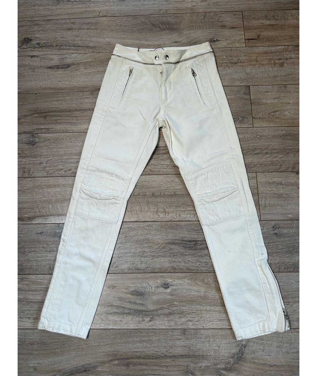 ISABEL MARANT Белые хлопковые джинсы, фото 9