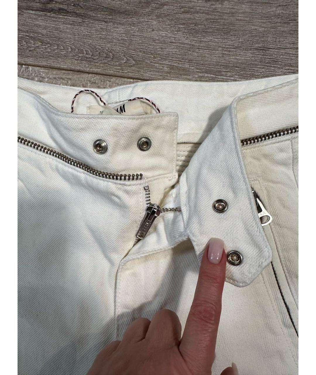 ISABEL MARANT Белые хлопковые джинсы, фото 8