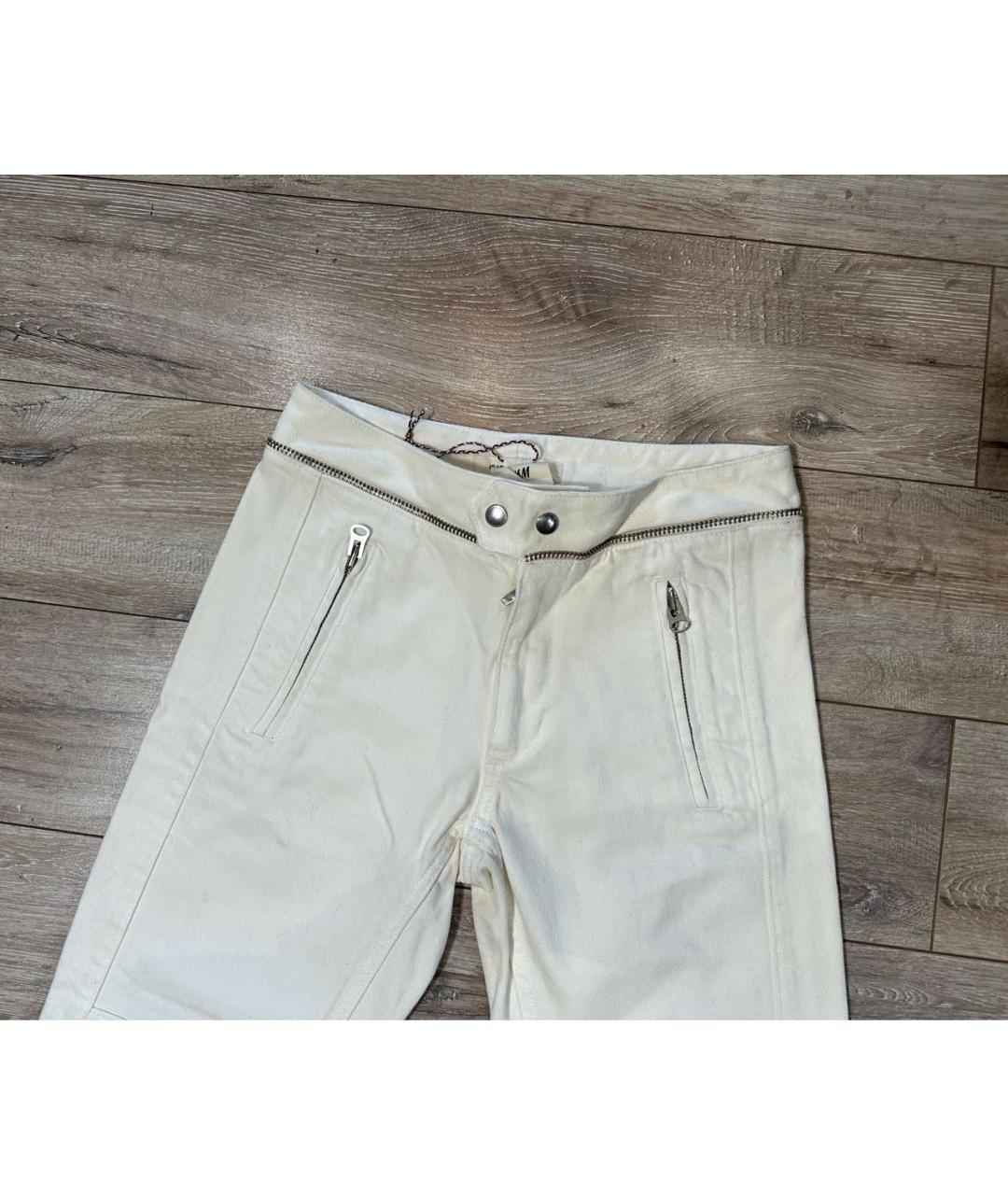 ISABEL MARANT Белые хлопковые джинсы, фото 4