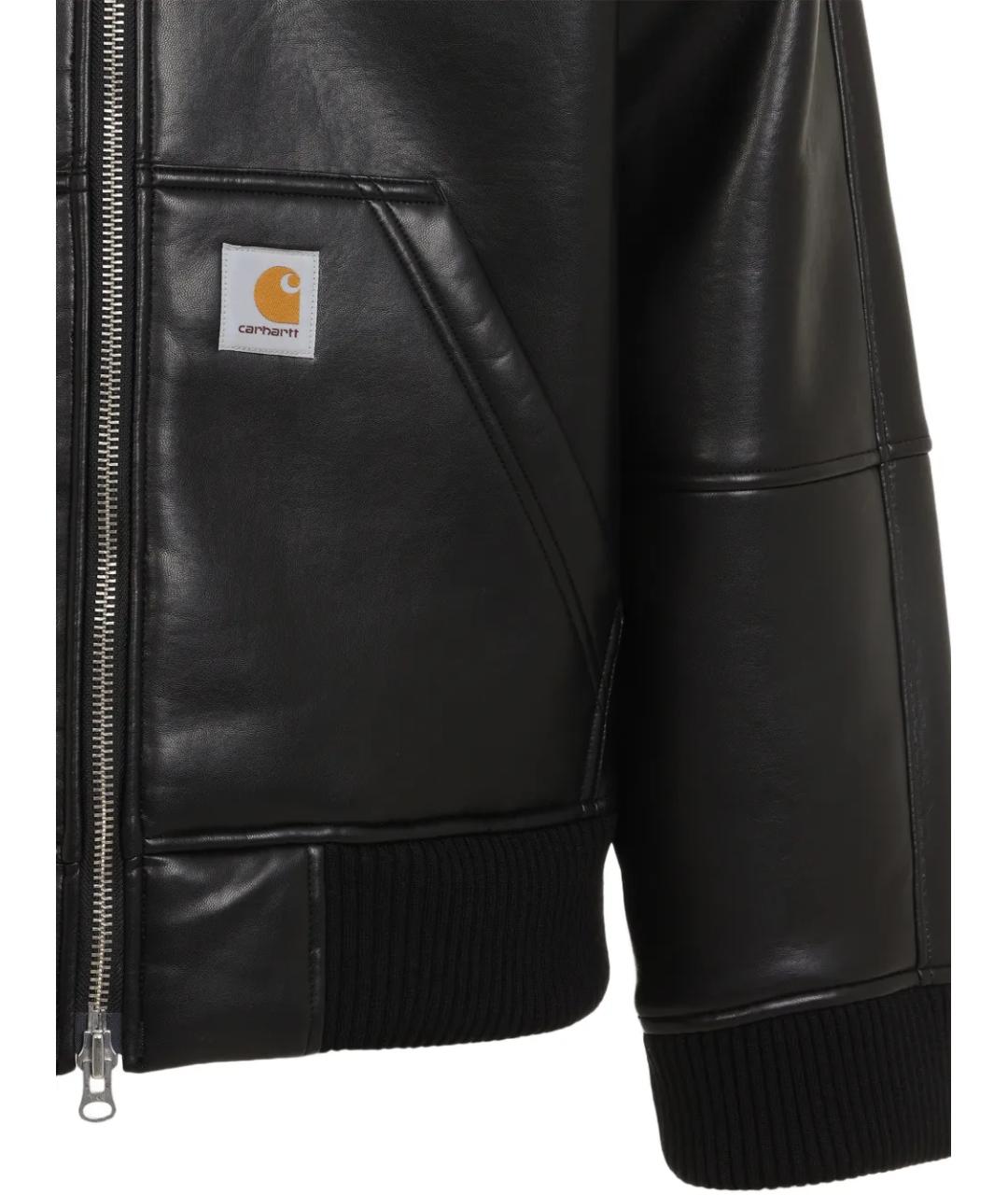 CARHARTT WIP Черная полиуретановая куртка, фото 4
