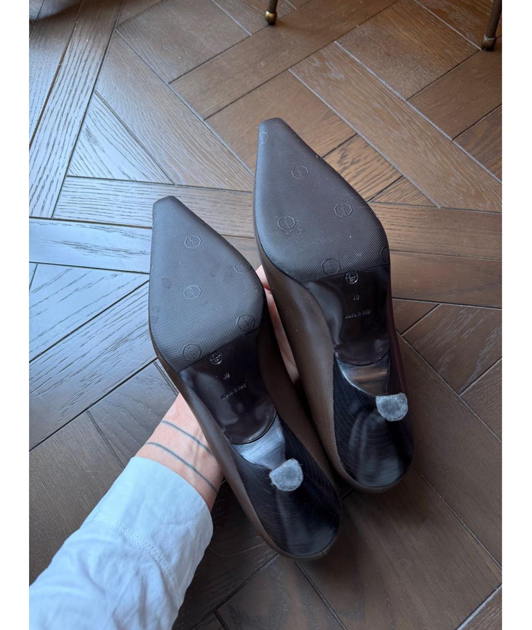 THE ROW Коричневые кожаные туфли, фото 4