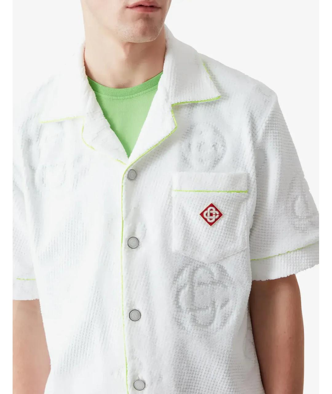 CASABLANCA Белая хлопковая кэжуал рубашка, фото 3