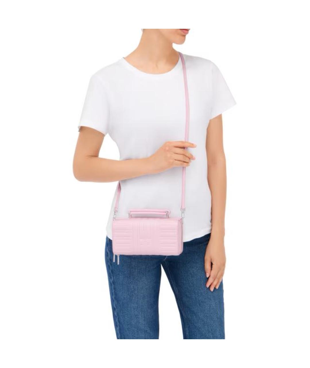 Rimowa Розовая кожаная сумка через плечо, фото 8