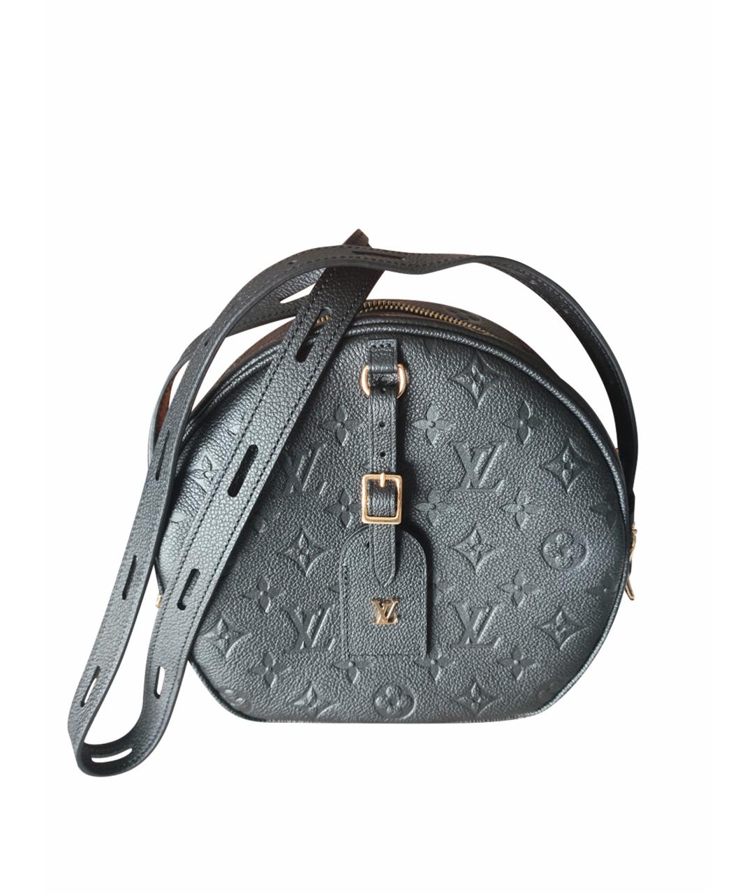 LOUIS VUITTON Черная кожаная сумка через плечо, фото 1