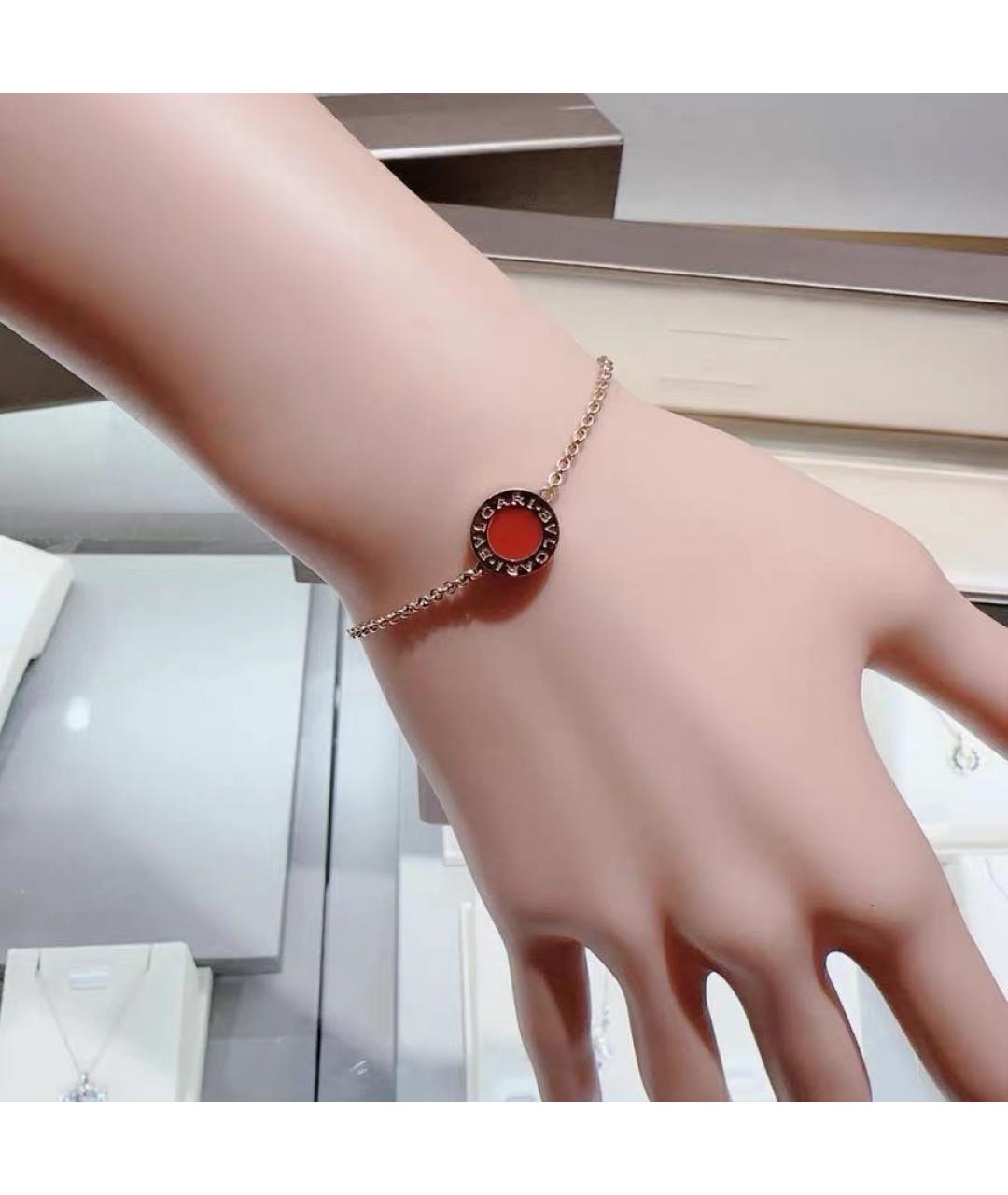 BVLGARI Красный браслет из розового золота, фото 5