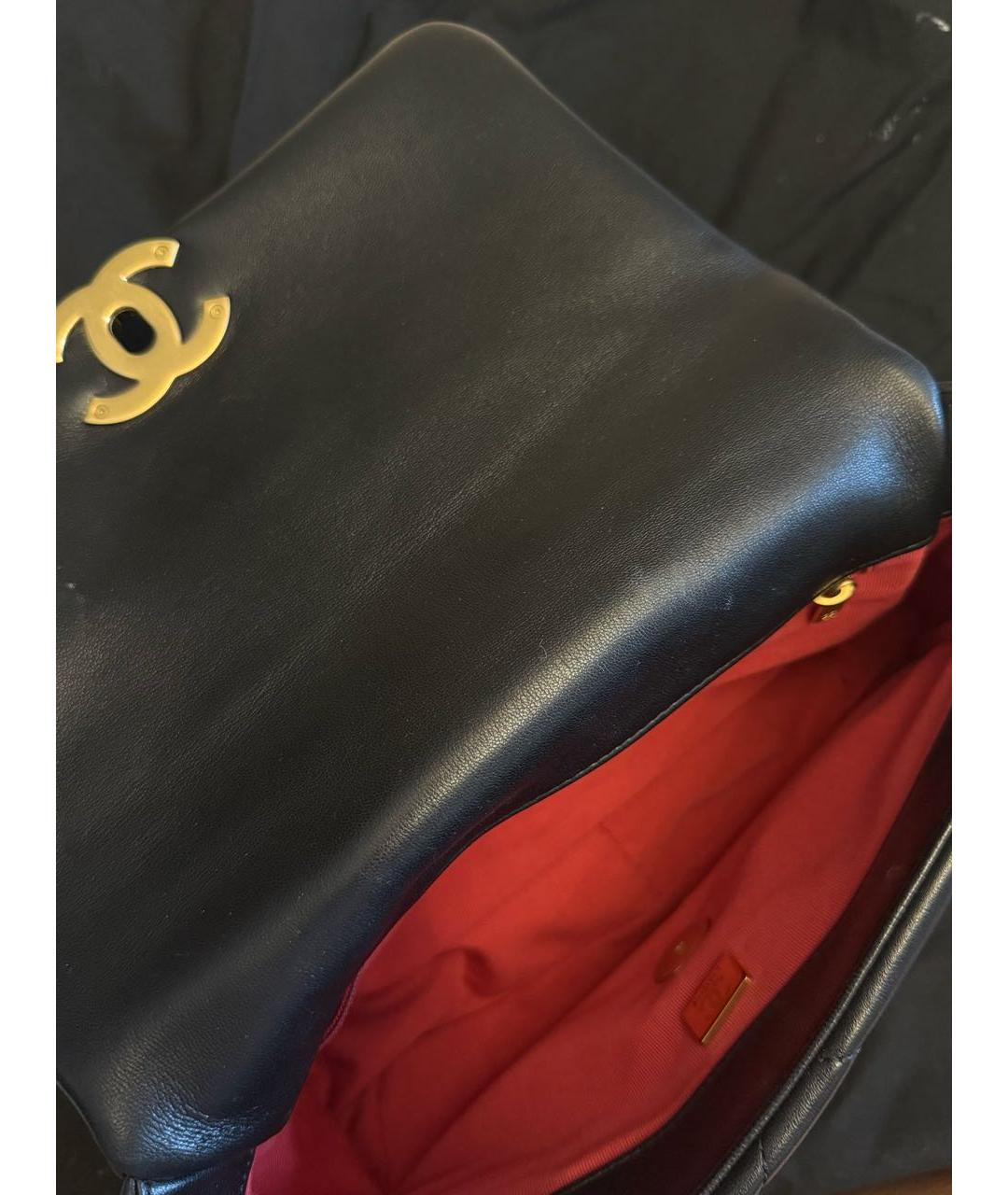 CHANEL Черная кожаная сумка через плечо, фото 4