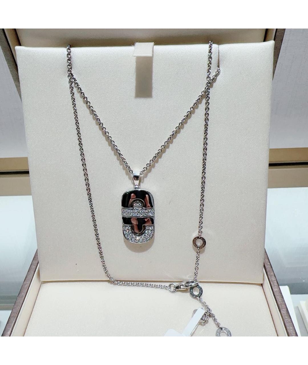 BVLGARI Белое колье из белого золота, фото 4