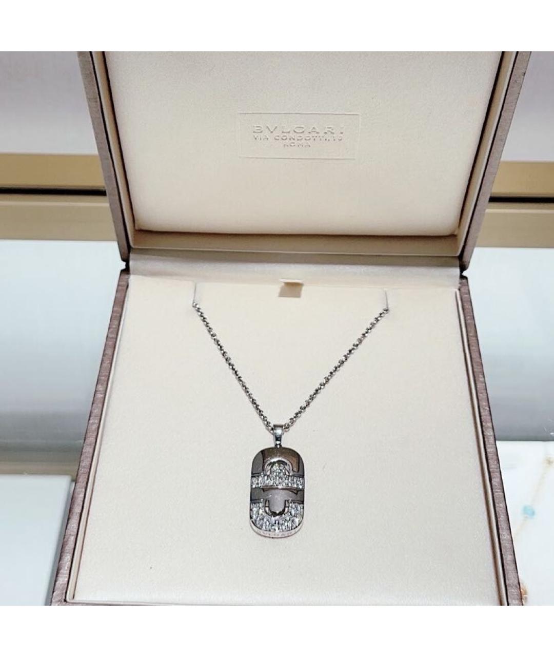 BVLGARI Белое колье из белого золота, фото 3