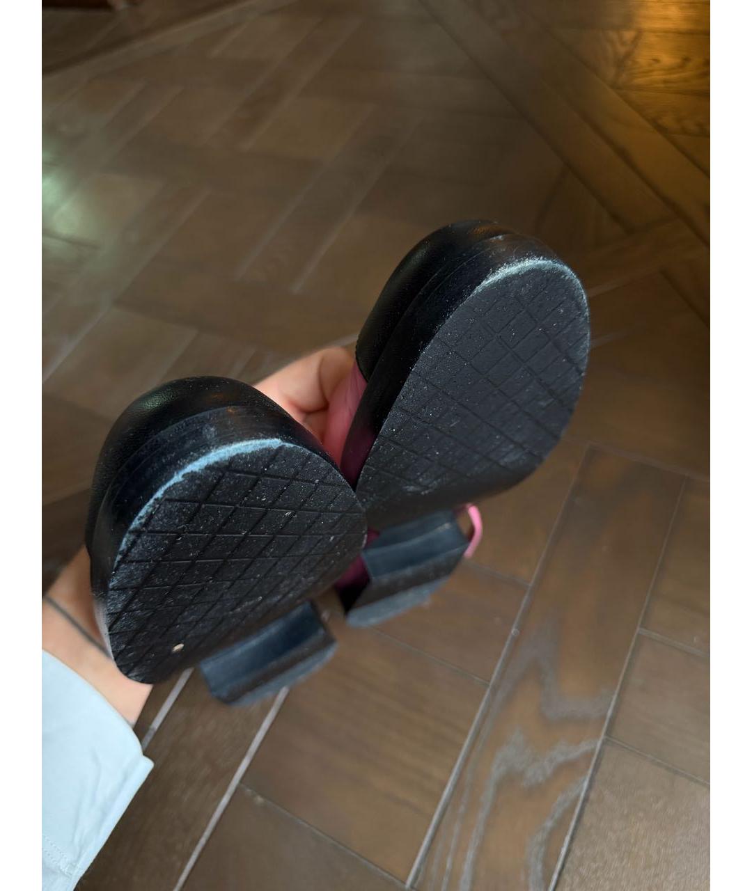 CHANEL Розовые кожаные туфли, фото 4