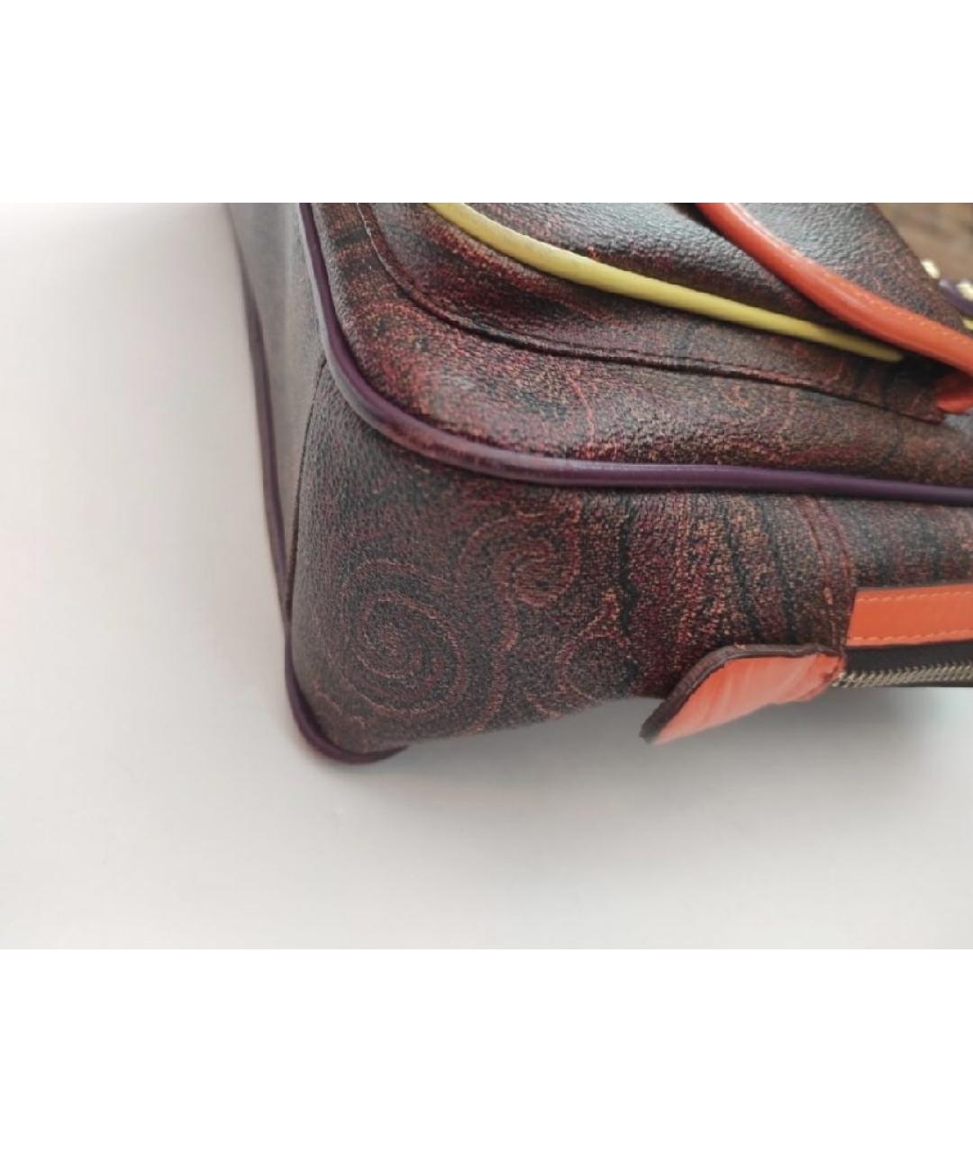 ETRO Коричневая сумка с короткими ручками, фото 6