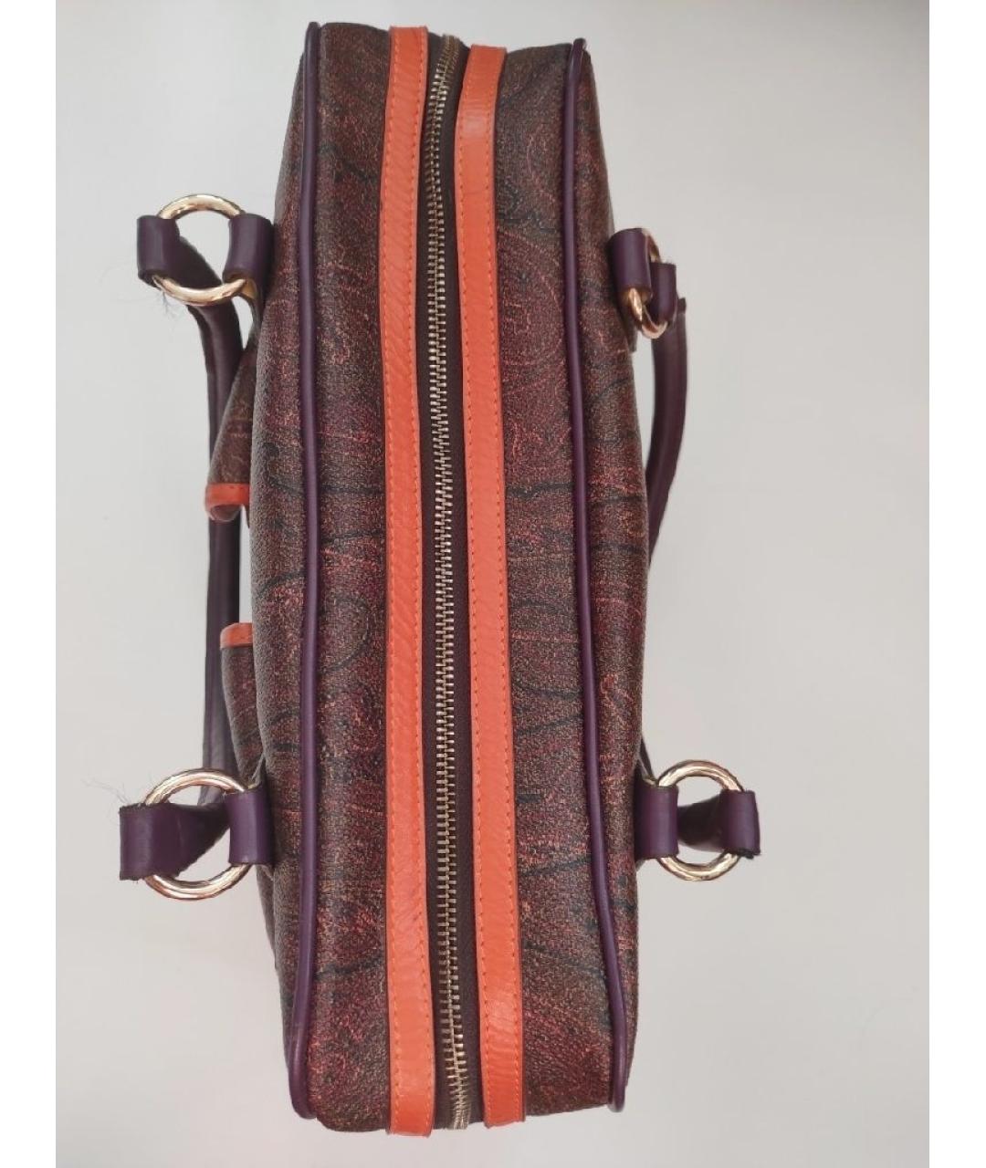 ETRO Коричневая сумка с короткими ручками, фото 5