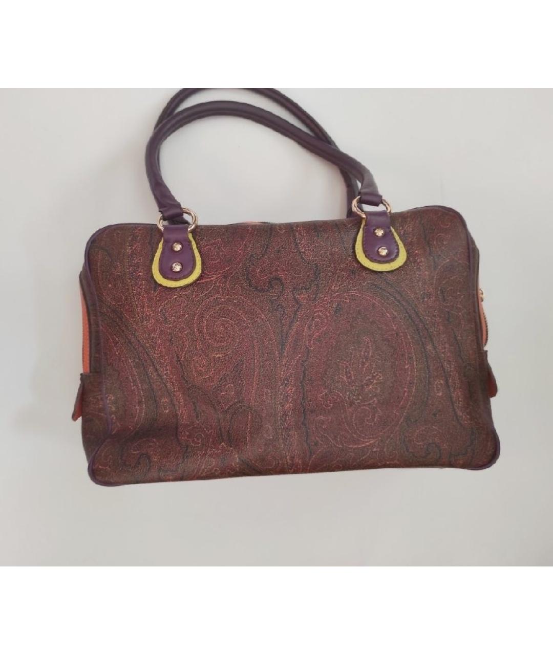 ETRO Коричневая сумка с короткими ручками, фото 4