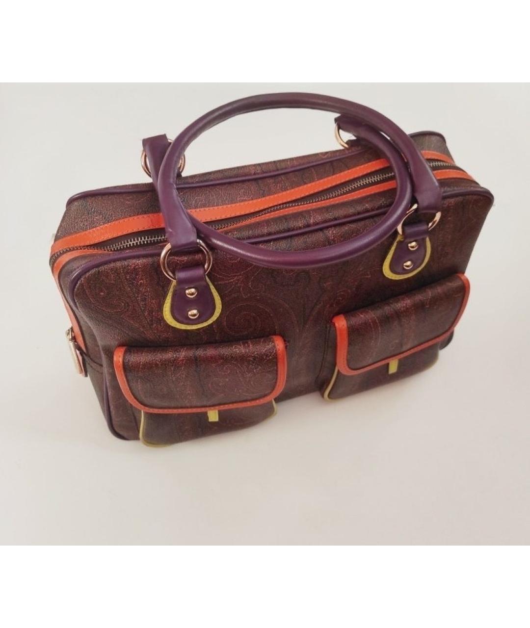 ETRO Коричневая сумка с короткими ручками, фото 3