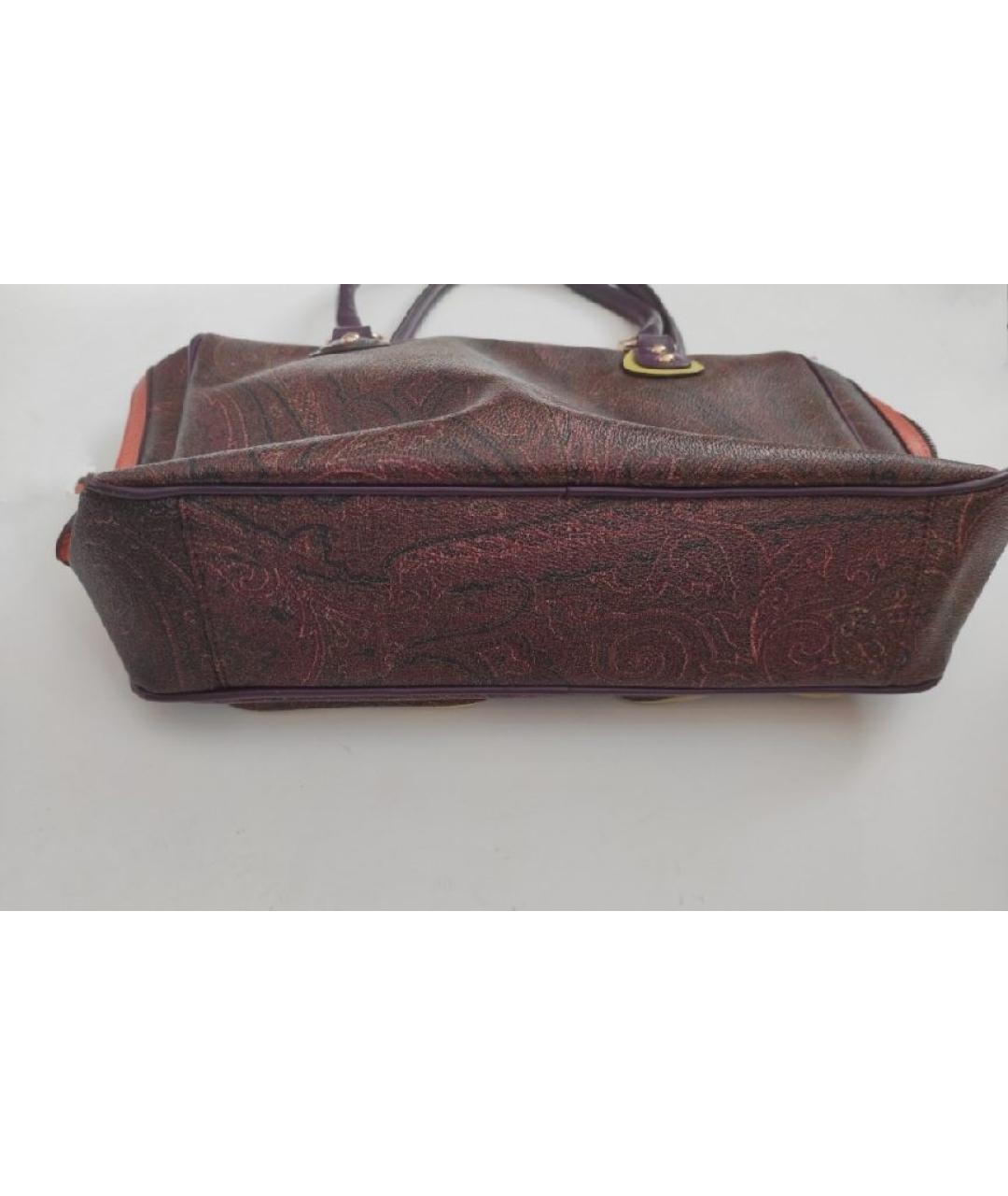 ETRO Коричневая сумка с короткими ручками, фото 9