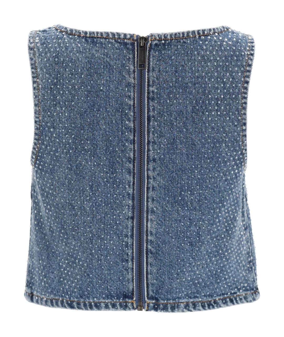 SELF-PORTRAIT Синяя хлопковая майка, фото 2