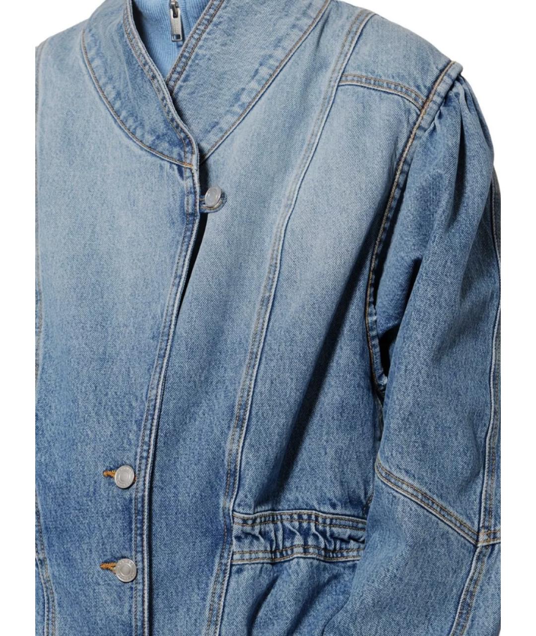 ISABEL MARANT Синяя хлопковая куртка, фото 4