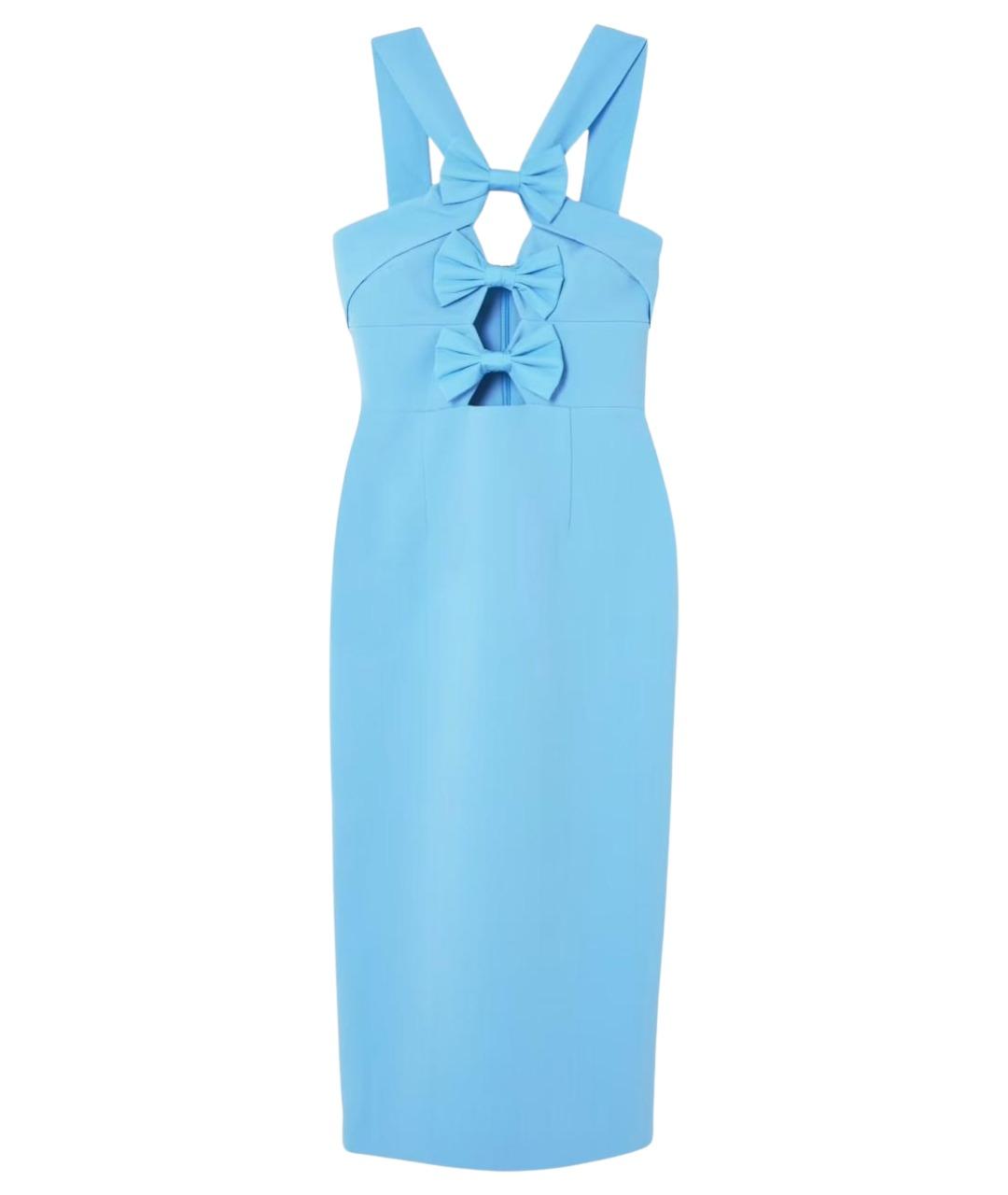 REBECCA VALLANCE Голубое полиэстеровое платье, фото 1