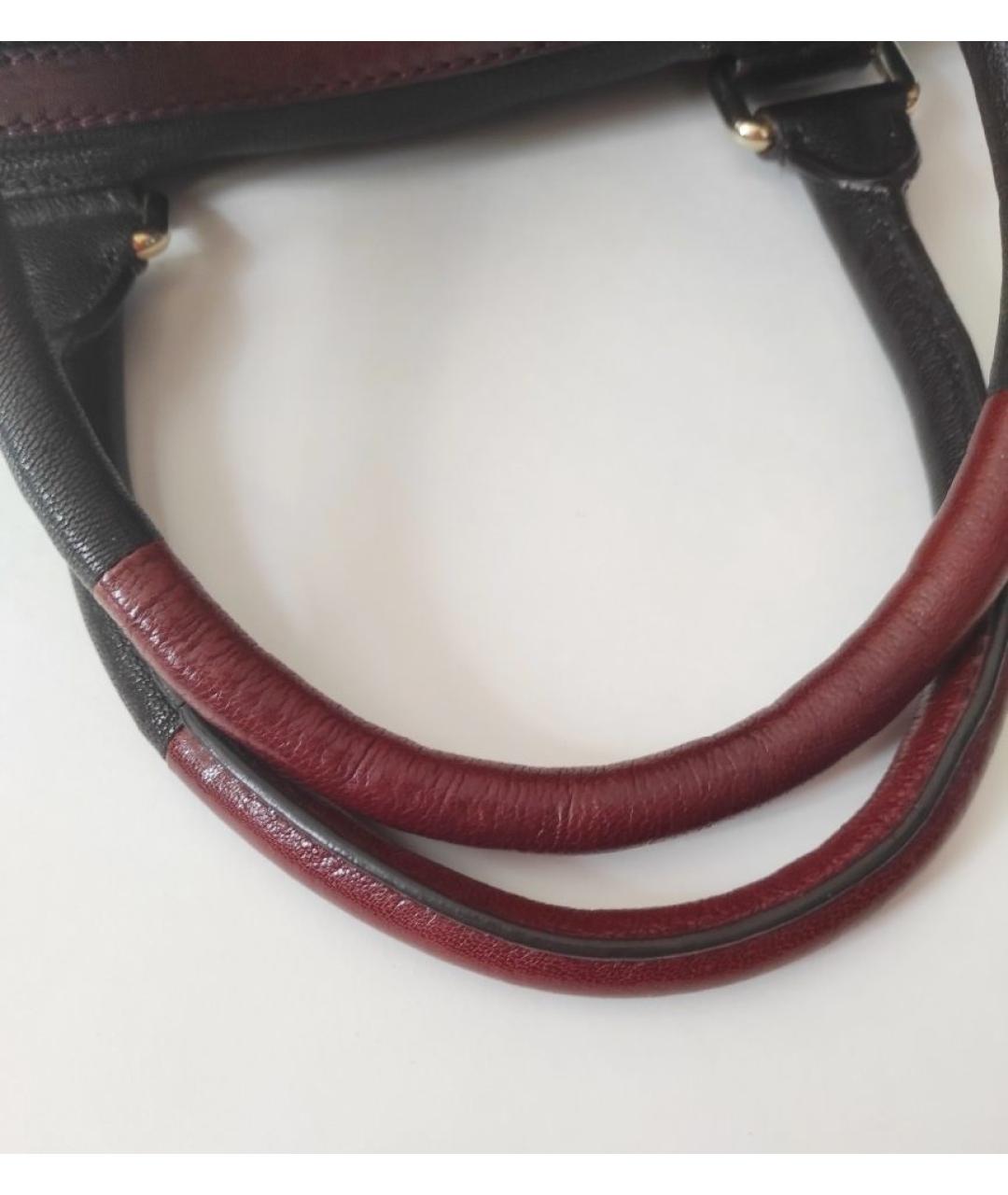 ETRO Хаки кожаная сумка с короткими ручками, фото 5