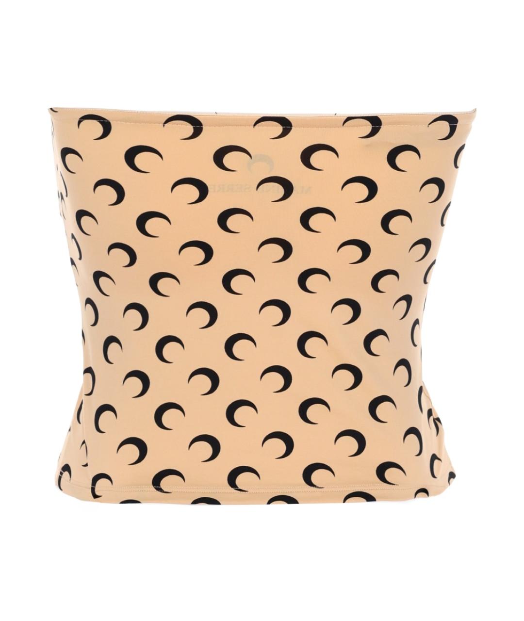 MARINE SERRE Бежевая полиамидовая майка, фото 2