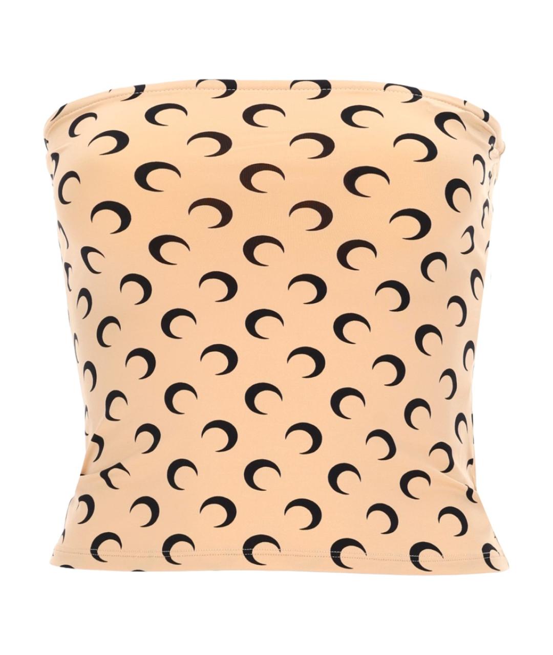 MARINE SERRE Бежевая полиамидовая майка, фото 1