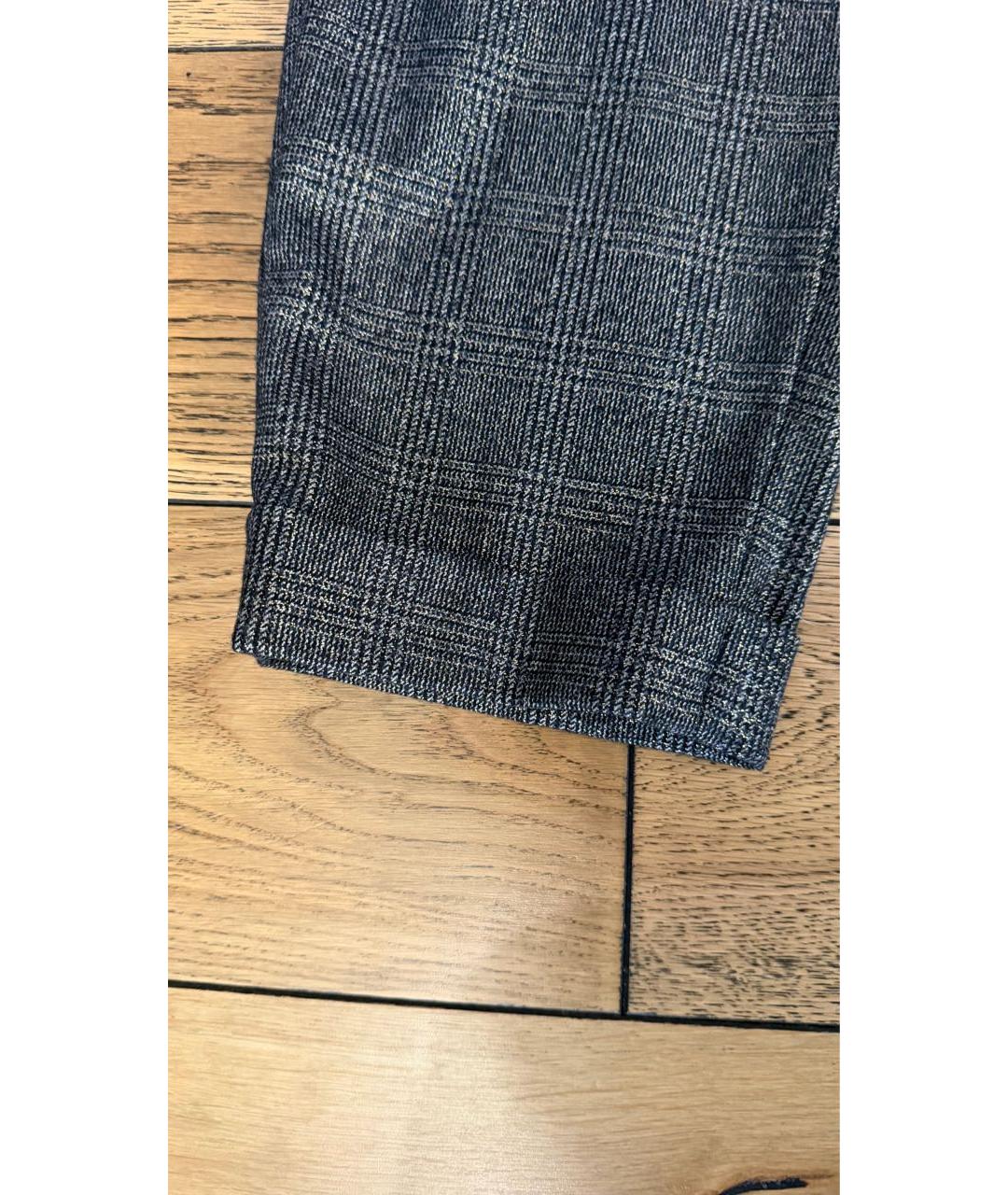 PESERICO Коричневые шерстяные прямые брюки, фото 4