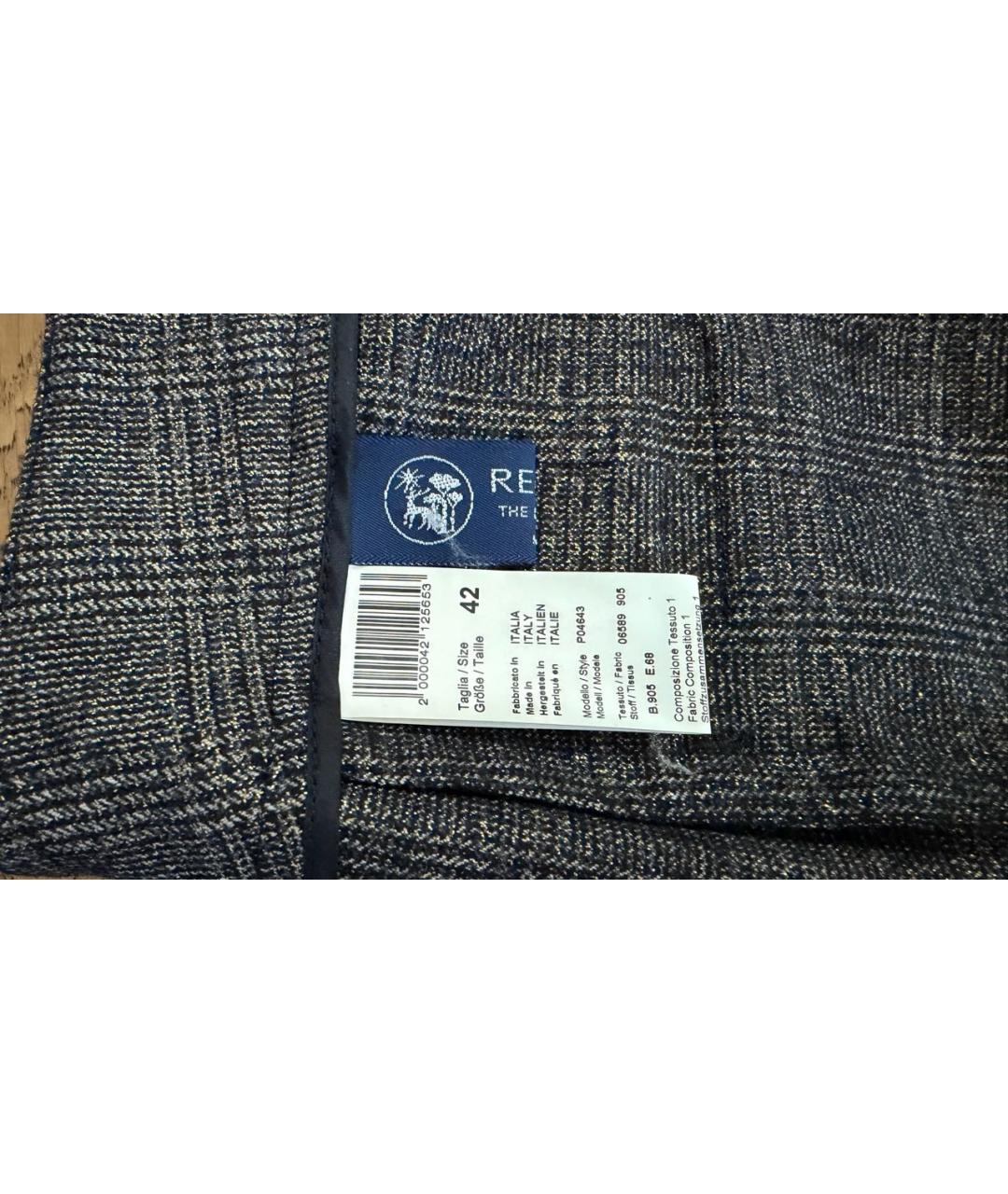 PESERICO Коричневые шерстяные прямые брюки, фото 7