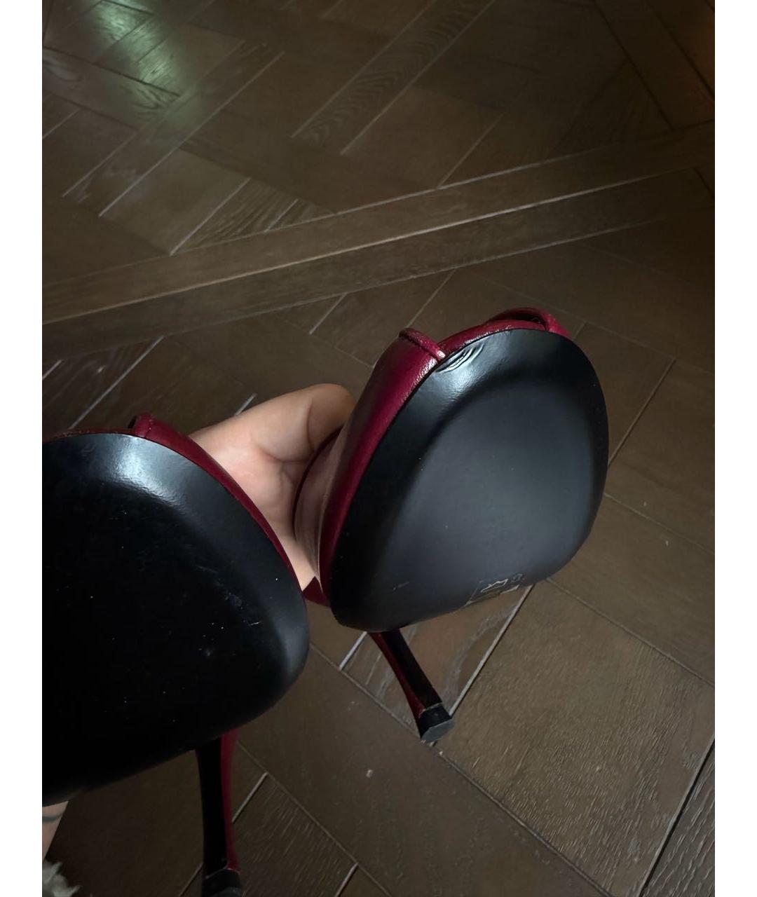 JUDE Бордовые кожаные туфли, фото 3