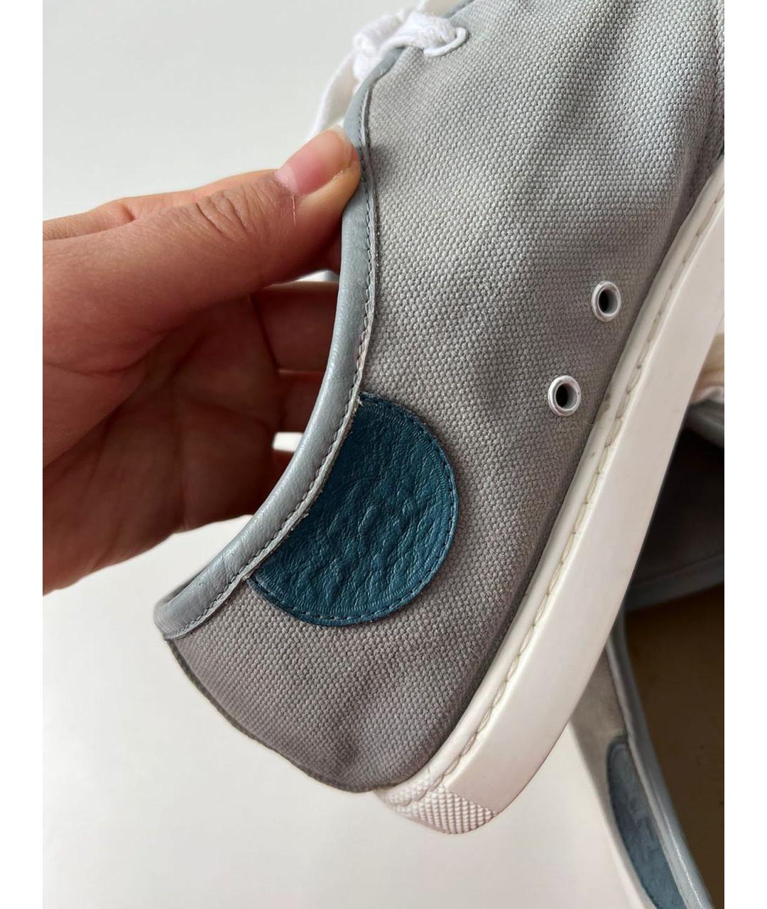HERMES Антрацитовые высокие кроссовки / кеды, фото 8