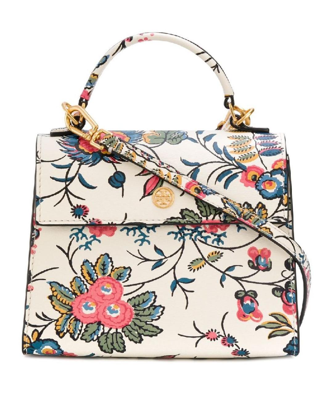 TORY BURCH Мульти кожаная сумка с короткими ручками, фото 1