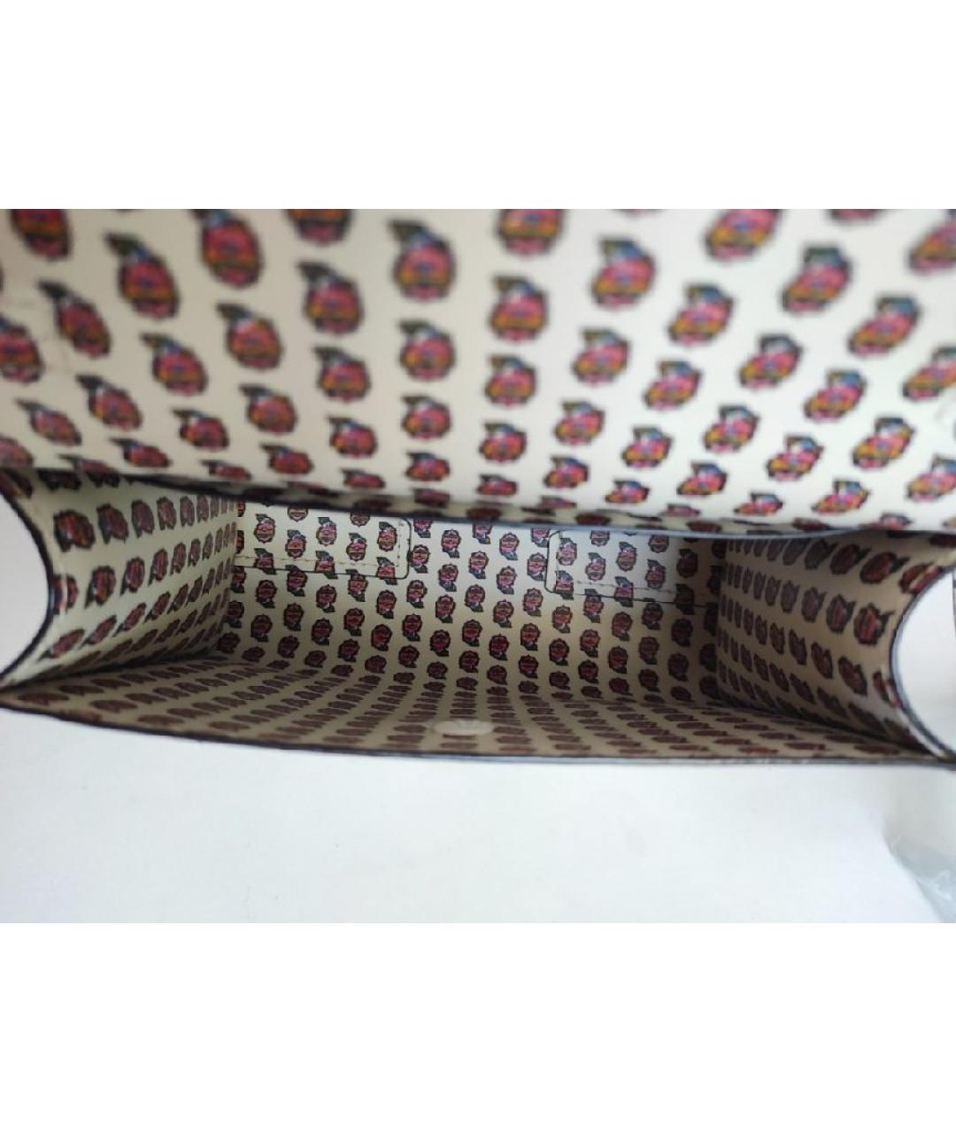 TORY BURCH Мульти кожаная сумка с короткими ручками, фото 6