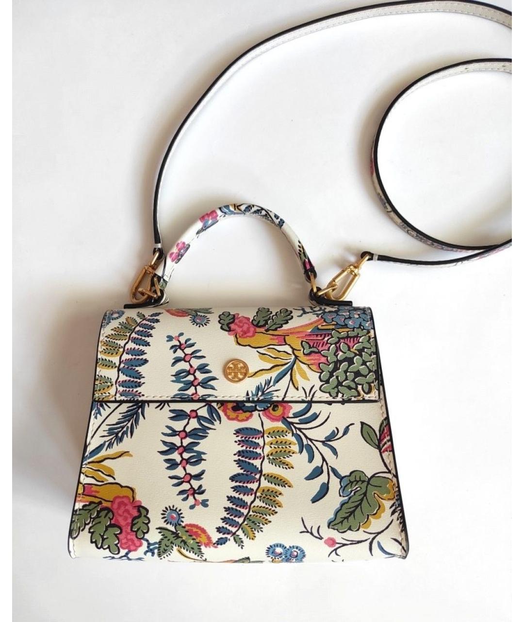 TORY BURCH Мульти кожаная сумка с короткими ручками, фото 2