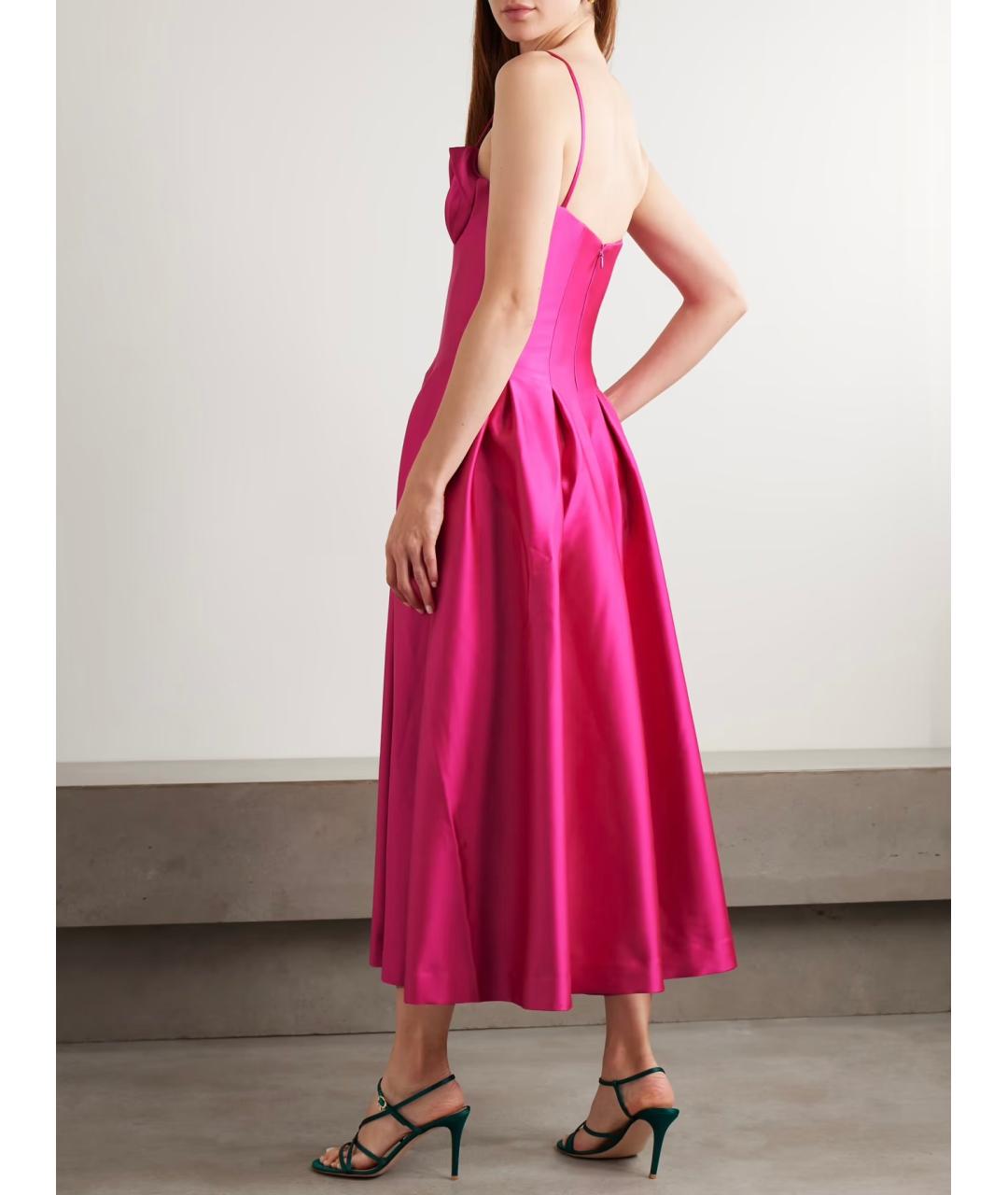 REBECCA VALLANCE Фуксия полиэстеровое вечернее платье, фото 3