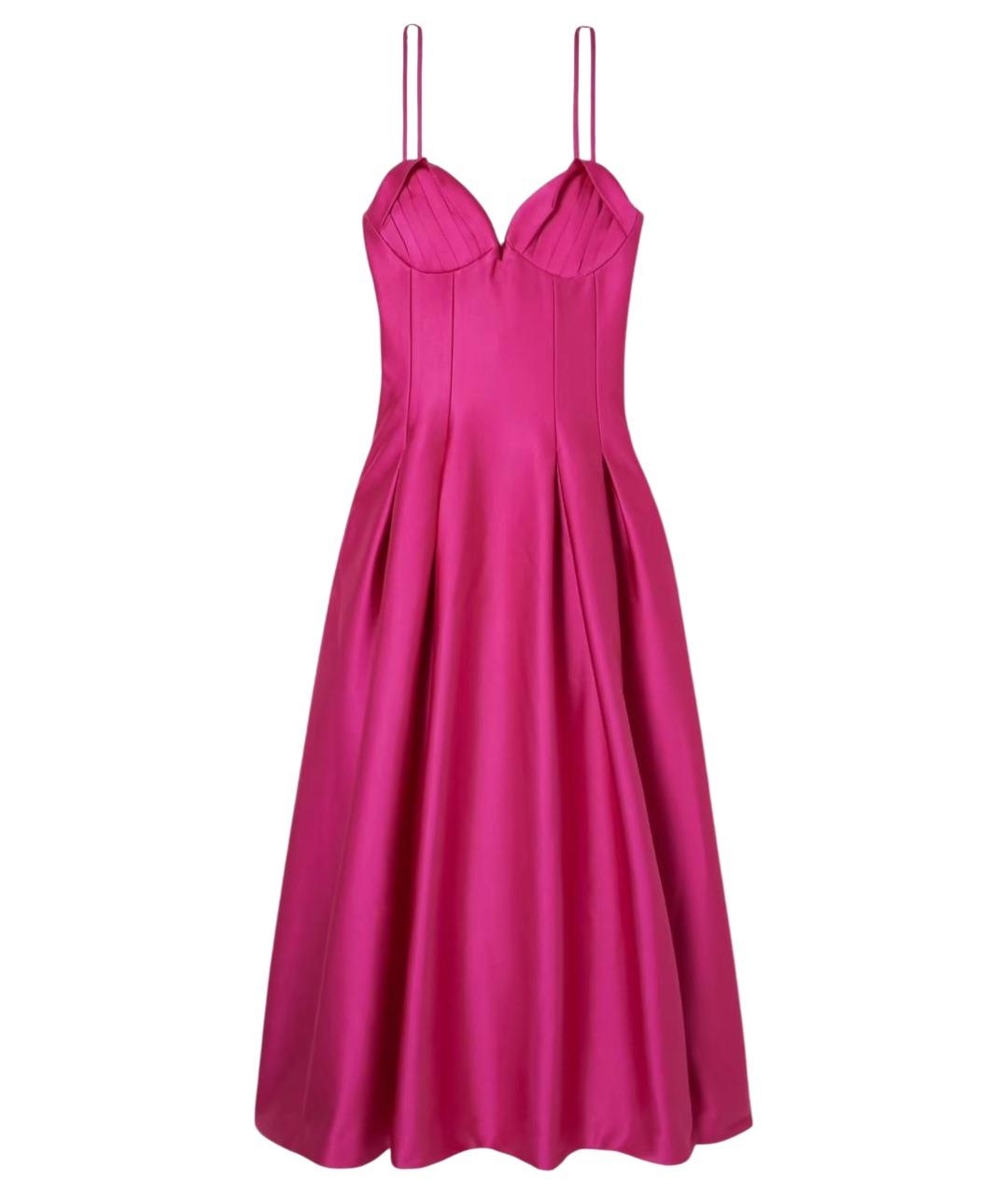 REBECCA VALLANCE Фуксия полиэстеровое вечернее платье, фото 1