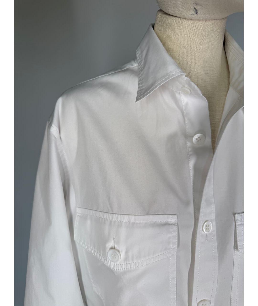 YOHJI YAMAMOTO Белая хлопковая рубашка, фото 4