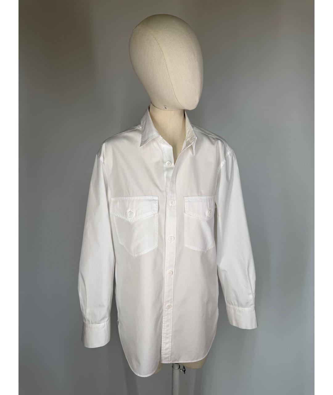 YOHJI YAMAMOTO Белая хлопковая рубашка, фото 8