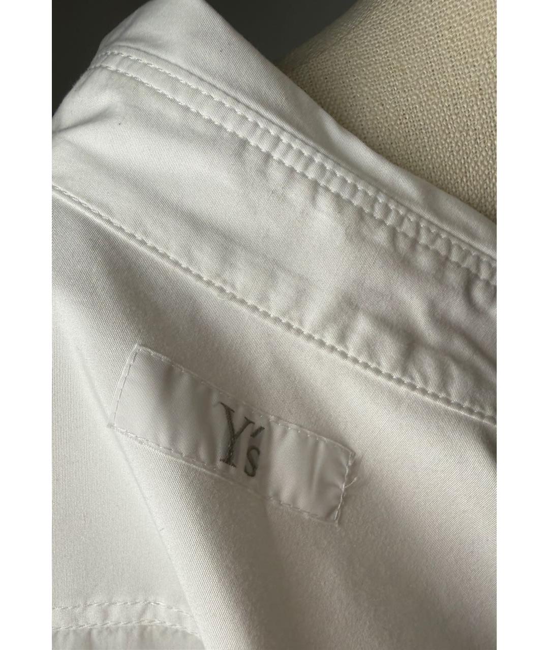 YOHJI YAMAMOTO Белая хлопковая рубашка, фото 6