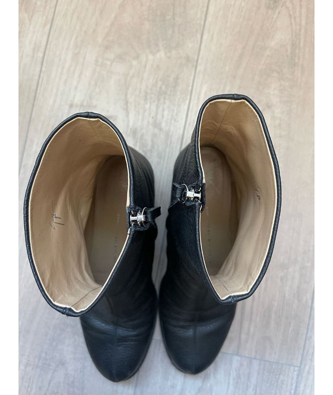 GIUSEPPE ZANOTTI DESIGN Черные кожаные ботинки, фото 6
